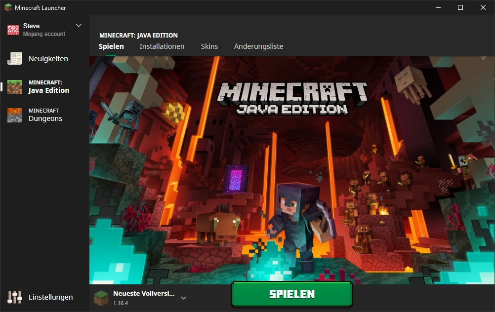 Minecraft installieren